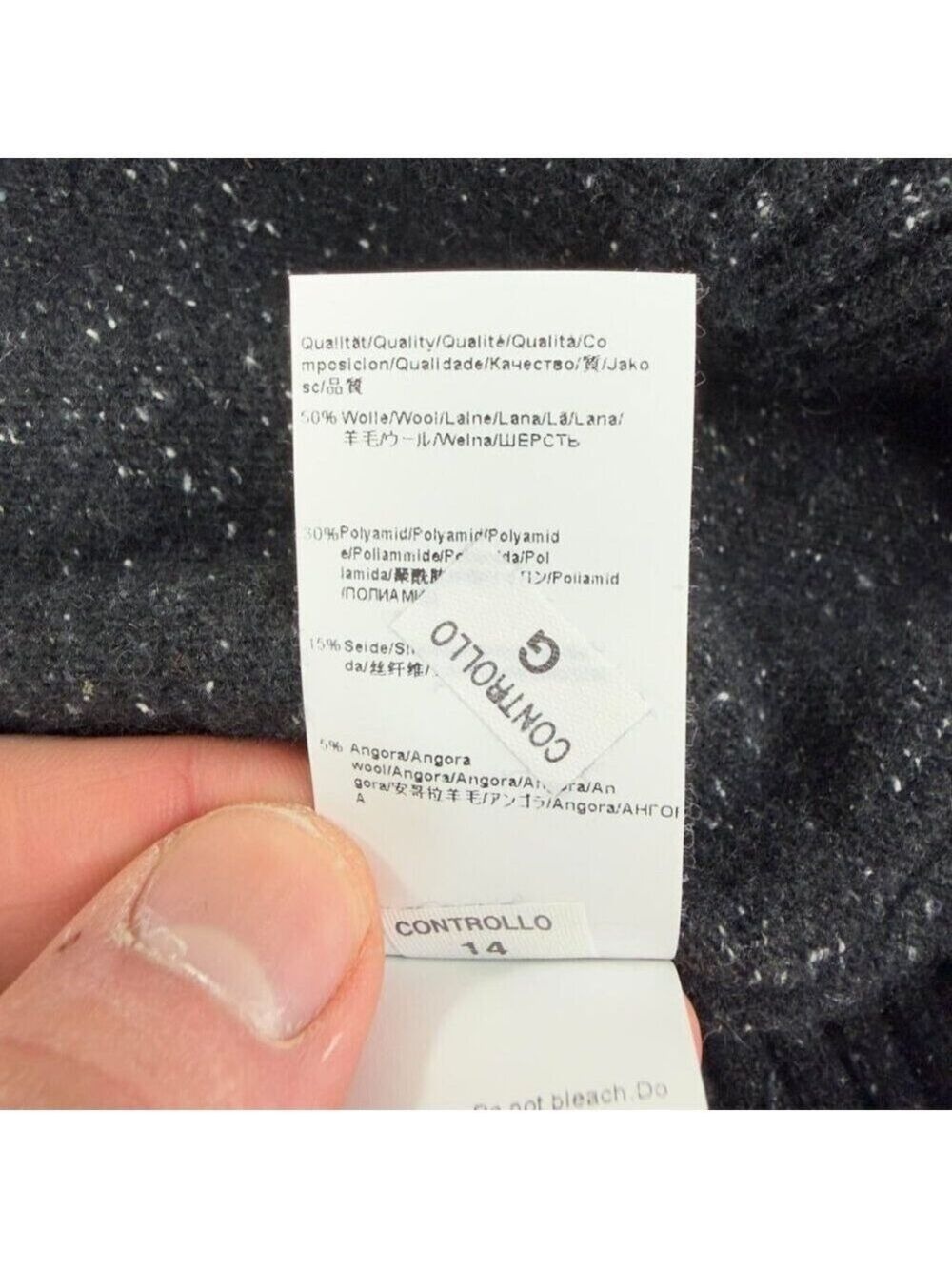 Hugo Boss Orange Men's Large Wool Blend V Neck Sweater Romania - Picture 4 of 8